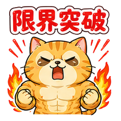 筋トレねこスタンプ24